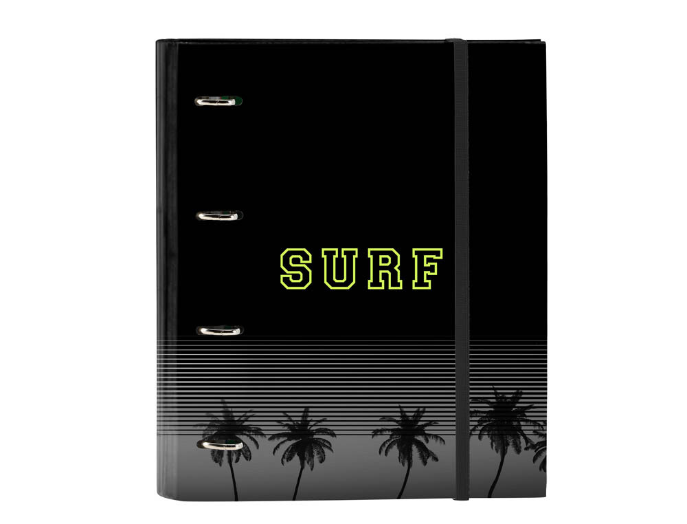 CARPETA 4 ANILLAS SAFTA A4 CON RECAMBIO 100 HOJAS SURF 270X35X320 MM