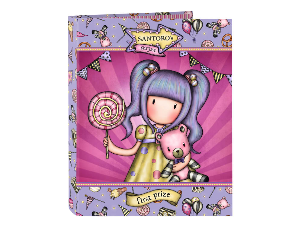 CARPETA CARTON FOLIO 4 ANILLAS MIXTAS SAFTA GORJUSS FAIRGROUND 265X40X330 MM