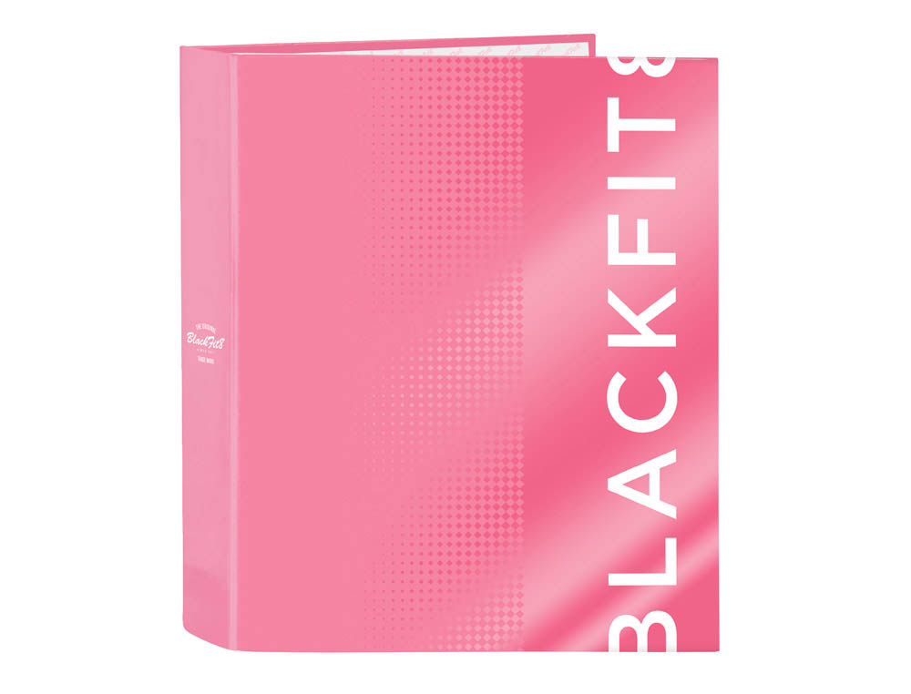 CARPETA CARTON FOLIO 4 ANILLAS SAFTA LOMO ANCHO BLACKFIT8 GLOW UP 270X60X330 MM