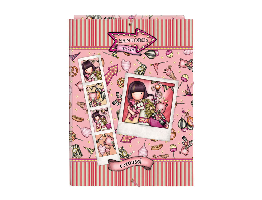 CARPETA CARTON FOLIO GOMAS SOLAPAS SAFTA GORJUSS FAIRGROUND 260X25X335 MM