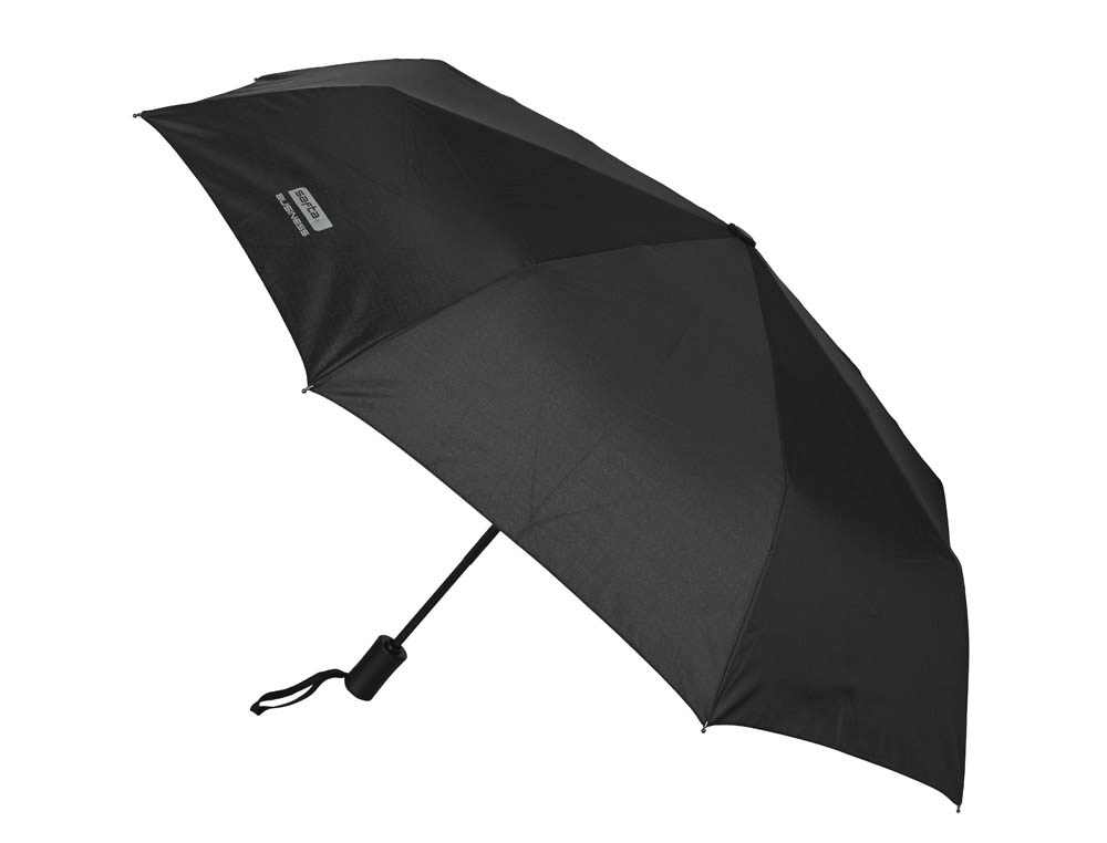 PARAGUAS SAFTA PLEGABLE 58 CM AZUL/NEGRO/GRIS