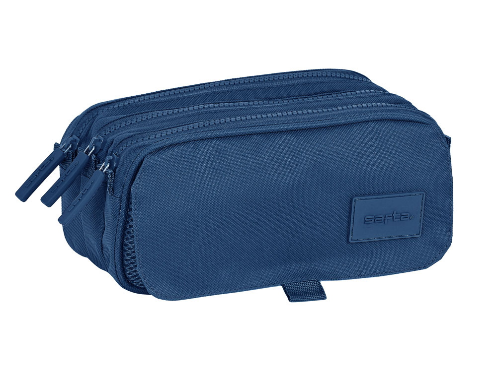 BOLSO ESCOLAR PORTATODO SAFTA TRIPLE BIG SAFTA BASICS 100X215X80 MM