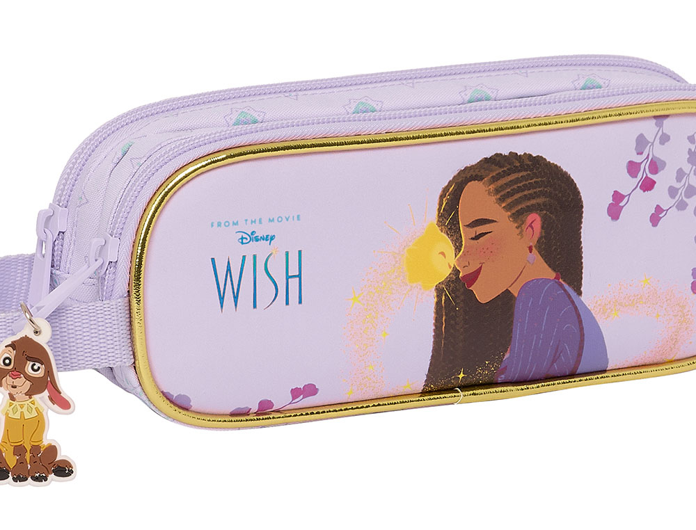 BOLSO ESCOLAR PORTATODO SAFTA DOBLE WISH 60X210X80 MM