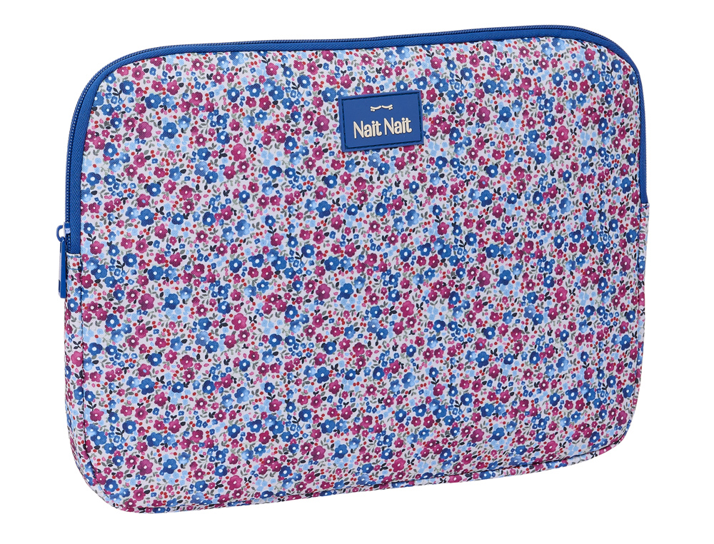 FUNDA PARA PORTATIL 14'' SAFTA NAIT NAIT FLORESISTENTE COIMBRA AZUL 250X340X20 MM
