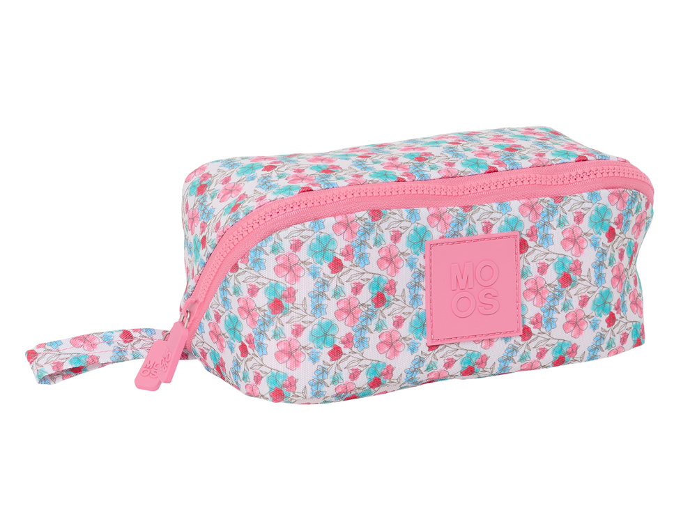 BOLSO ESCOLAR PORTATODO SAFTA CUADRADO GRANDE MOOS FLORESISTENTE 100X200X100 MM