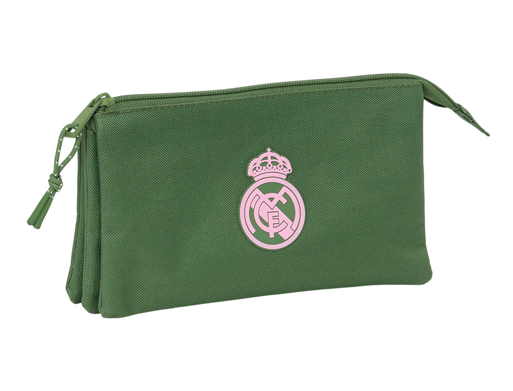 BOLSO ESCOLAR PORTATODO SAFTA TRIPLE REAL MADRID GIRL 120X220X30 MM