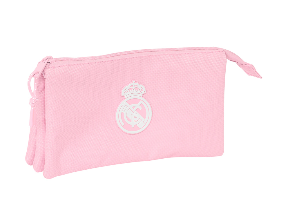 BOLSO ESCOLAR PORTATODO SAFTA TRIPLE REAL MADRID GIRL 120X220X30 MM