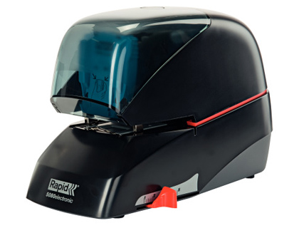GRAPADORA RAPID ELECTRICA 5080E CAPACIDAD 80 HOJAS COLOR NEGRO USA GRAPAS 5080E