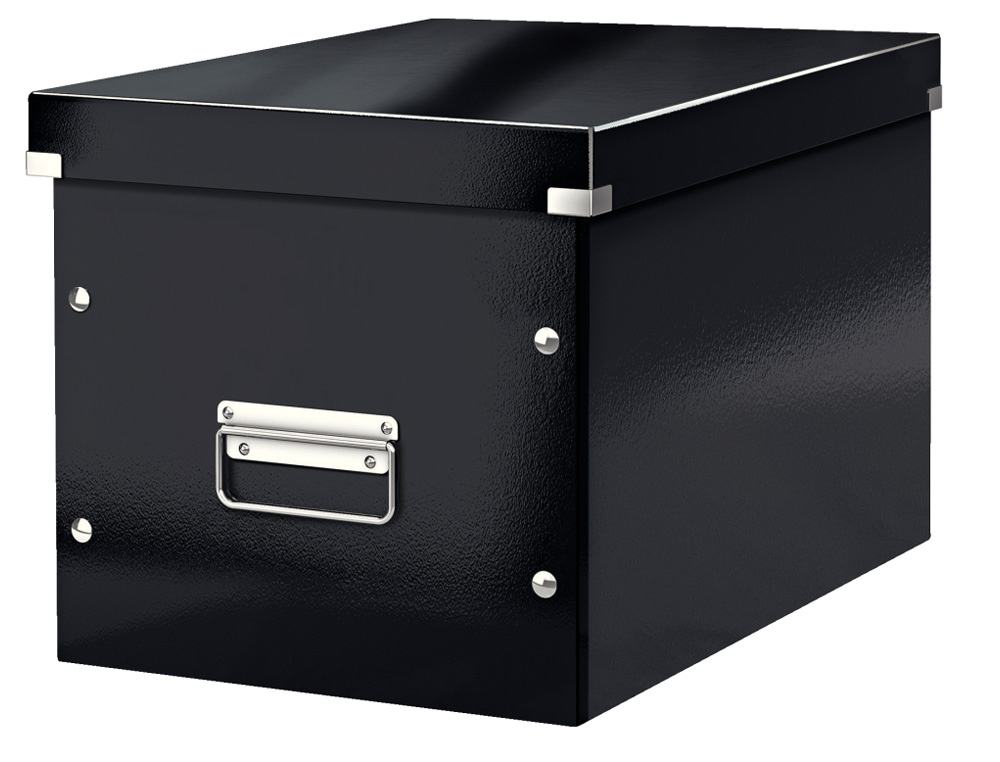 CAJA ALMACENAMIENTO LEITZ CLICK & STORE CUBICA GRANDE COLOR NEGRO 320X360X310 MM