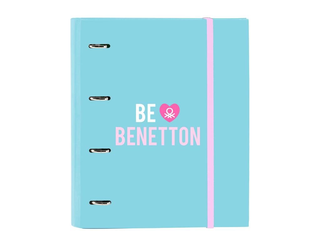 CARPETA CON RECAMBIO SAFTA DIN A4 CUADRO 5 MM CON GOMA Y 5 SEPARADORES BENETTON UNIQUE