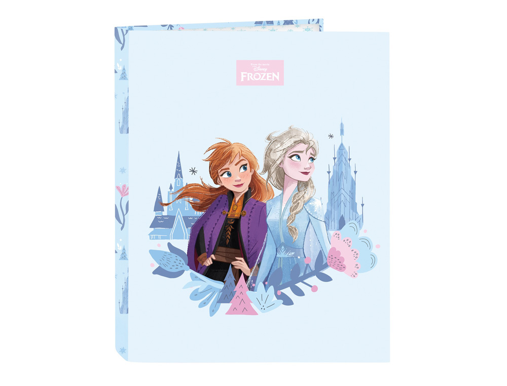 CARPETA CARTON FOLIO 4 ANILLAS MIXTAS SAFTA FROZEN ICE MAGIC