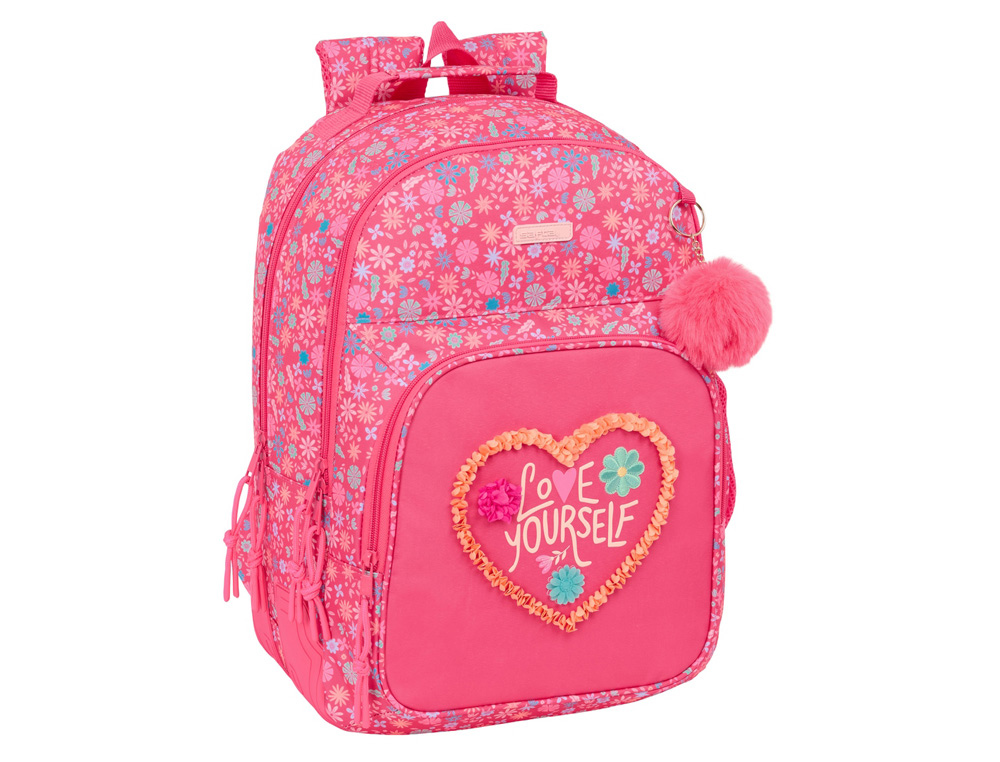 MOCHILA SAFTA DOBLE CON CANTONERAS ADAPTABLE A CARRO SAFTA FEELING 420X320X150 MM