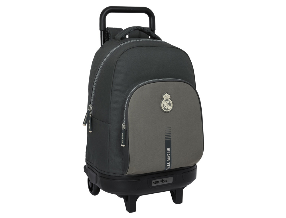 MOCHILA SAFTA GRANDE CON RUEDAS COMPACT EXTRAIBLE REAL MADRID 3 EQUIPACION 24/25 450X330X220MM