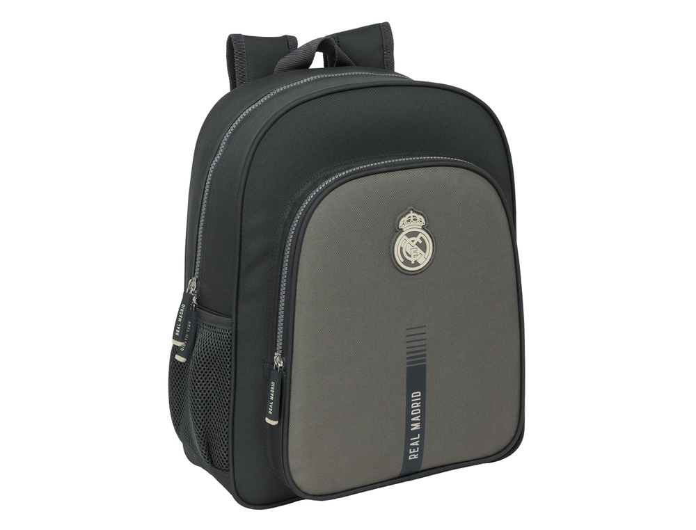 MOCHILA SAFTA JUNIOR ADAPTABLE A CARRO REAL MADRID 3 EQUIPACION 24/25 380X320X120 MM