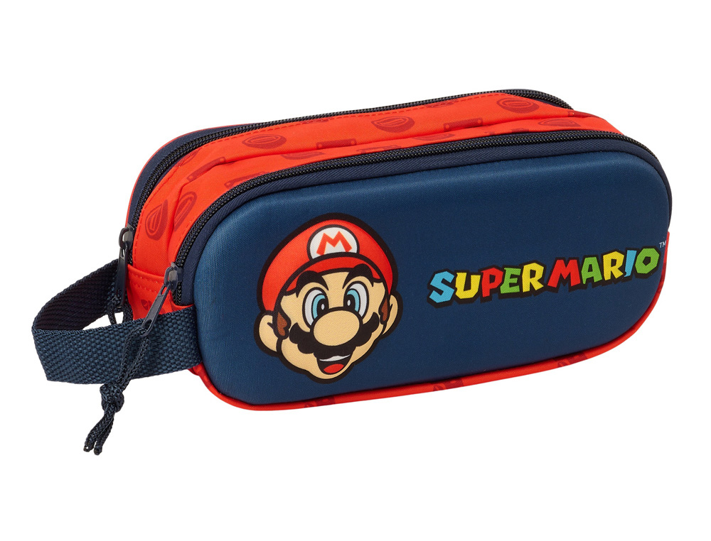 BOLSO ESCOLAR PORTATODO SAFTA DOBLE 3D MOCHILAS 3D 80X210X60 MM