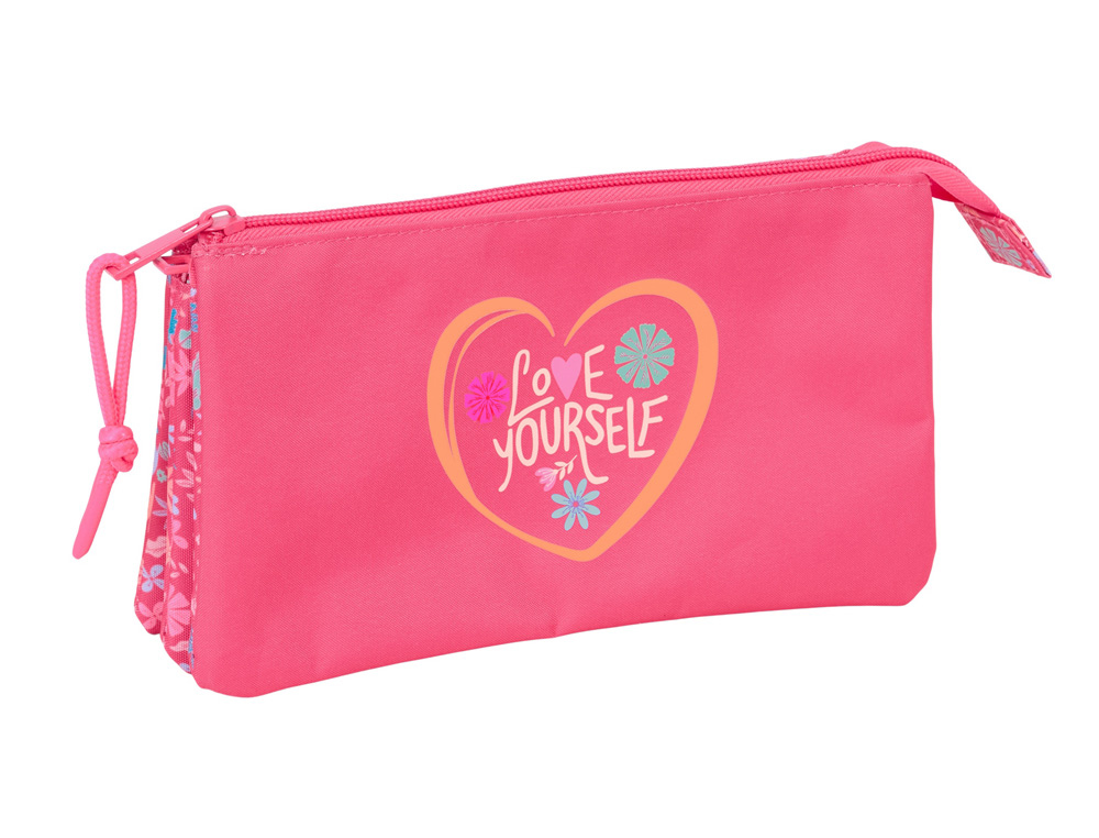 BOLSO ESCOLAR PORTATODO SAFTA TRIPLE SAFTA FEELING 120X220X30 MM