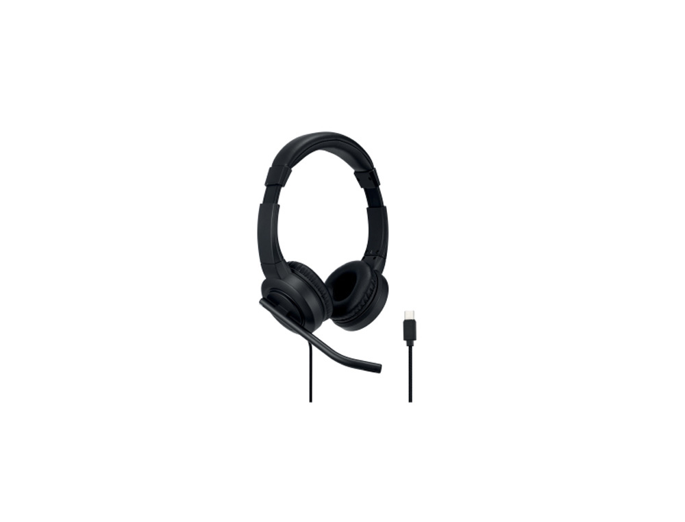 AURICULAR KENSINGTON H1000 BIAURAL CON MICROFONO USB-C CABLE 180 CM