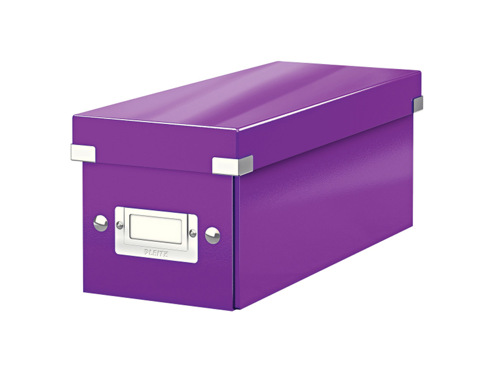 CAJA DE ALMACENAMIENTO LEITZ CLICK&STORE CD BOX COLOR VIOLETA 143X147X352 MM