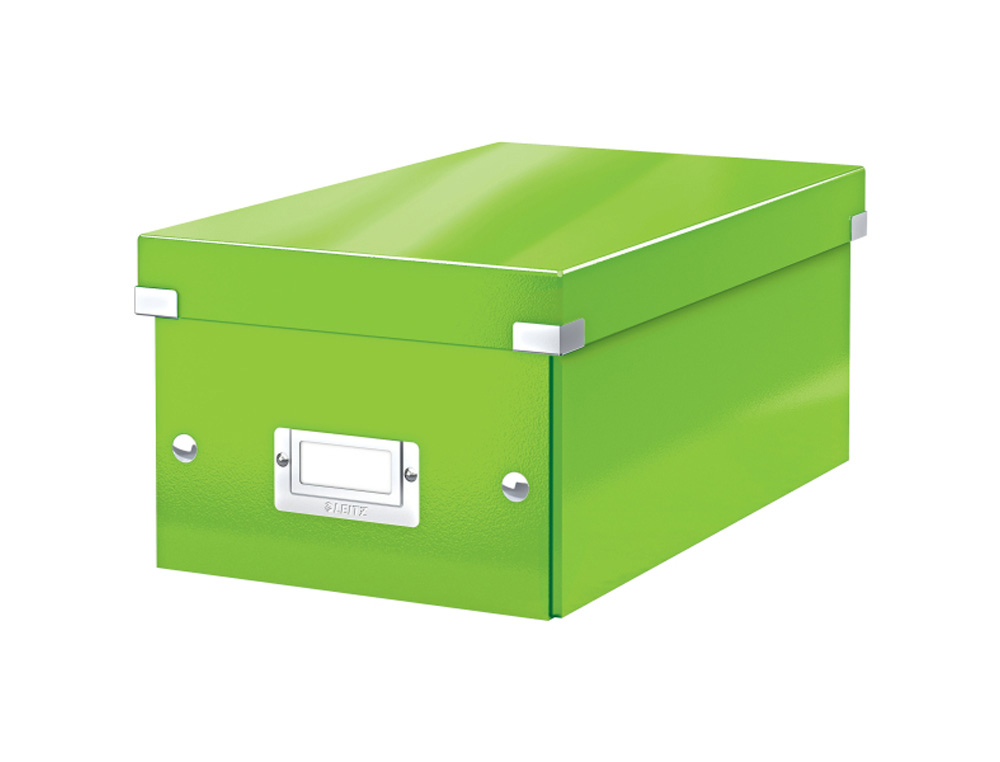 CAJA DE ALMACENAMIENTO LEITZ CLICK&STORE DVD BOX COLOR VERDE 206X147X352 MM