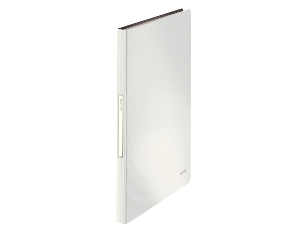 CARPETA LEITZ ESCAPARATE SOLID 40 FUNDAS POLIPROPILENO TAPA RIGIDA DIN A4 COLOR BLANCO