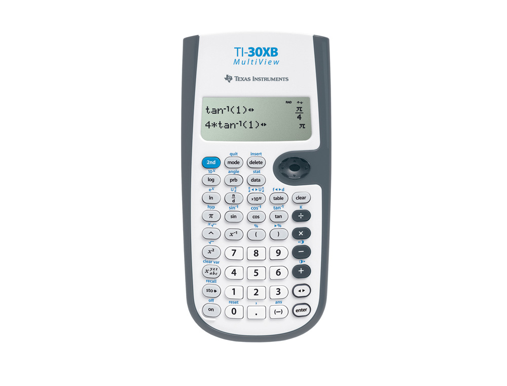 CALCULADORA CIENTIFICA TEXAS INSTRUMENTS TI-30XB MULTIVIEW 4 LINEAS 16 DIGITOS