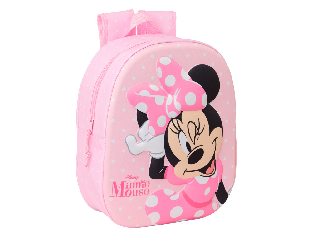 MOCHILA SAFTA 3D MINNIE MOUSE 330X270X100 MM