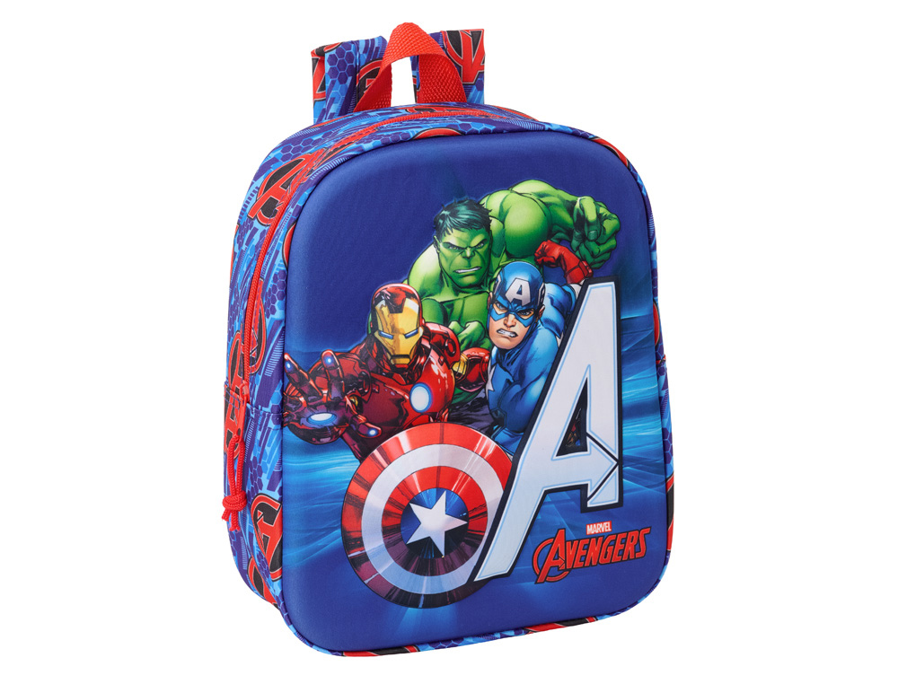MOCHILA SAFTA GUARDERIA 3D AVENGERS 270X220X100 MM