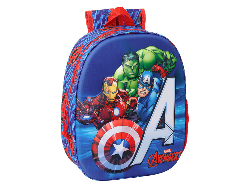 MOCHILA SAFTA 3D AVENGERS 330X270X100 MM