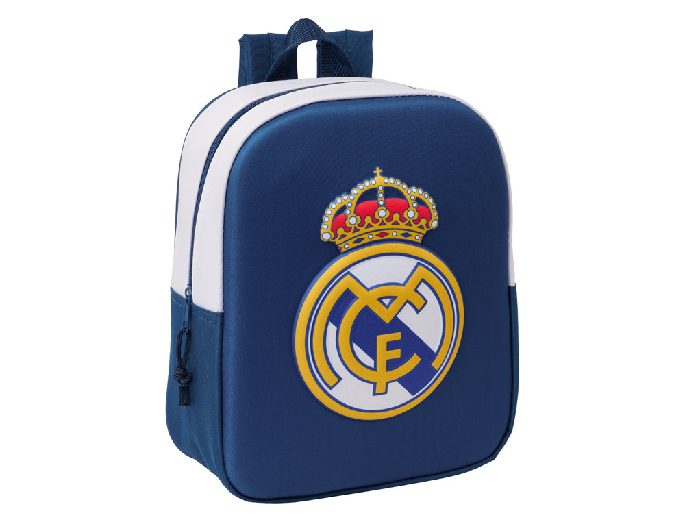 MOCHILA SAFTA GUARDERIA 3D REAL MADRID 270X220X100 MM