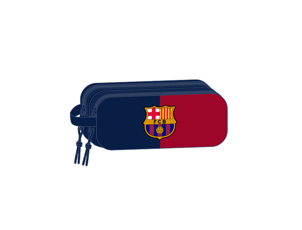BOLSO ESCOLAR PORTATODO SAFTA DOBLE 3D MOCHILAS 3D F.C. BARCELONA 80X210X60 MM