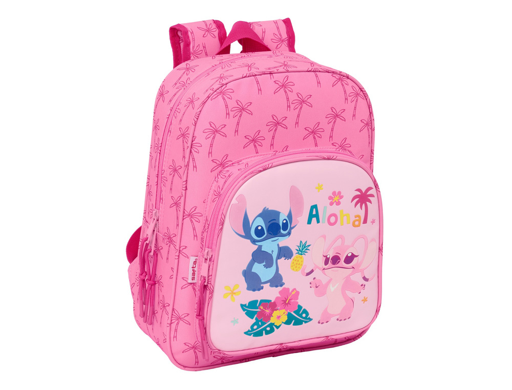 MOCHILA SAFTA INFANTIL ADAPTABLE A CARRO STITCH CHILL 340X260X110 MM