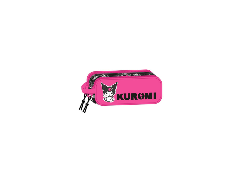 BOLSO ESCOLAR PORTATODO SAFTA DOBLE KUROMI 80X210X60 MM