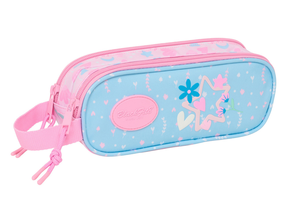 BOLSO ESCOLAR PORTATODO SAFTA DOBLE BLACKFIT8 SMILE 80X210X60 MM