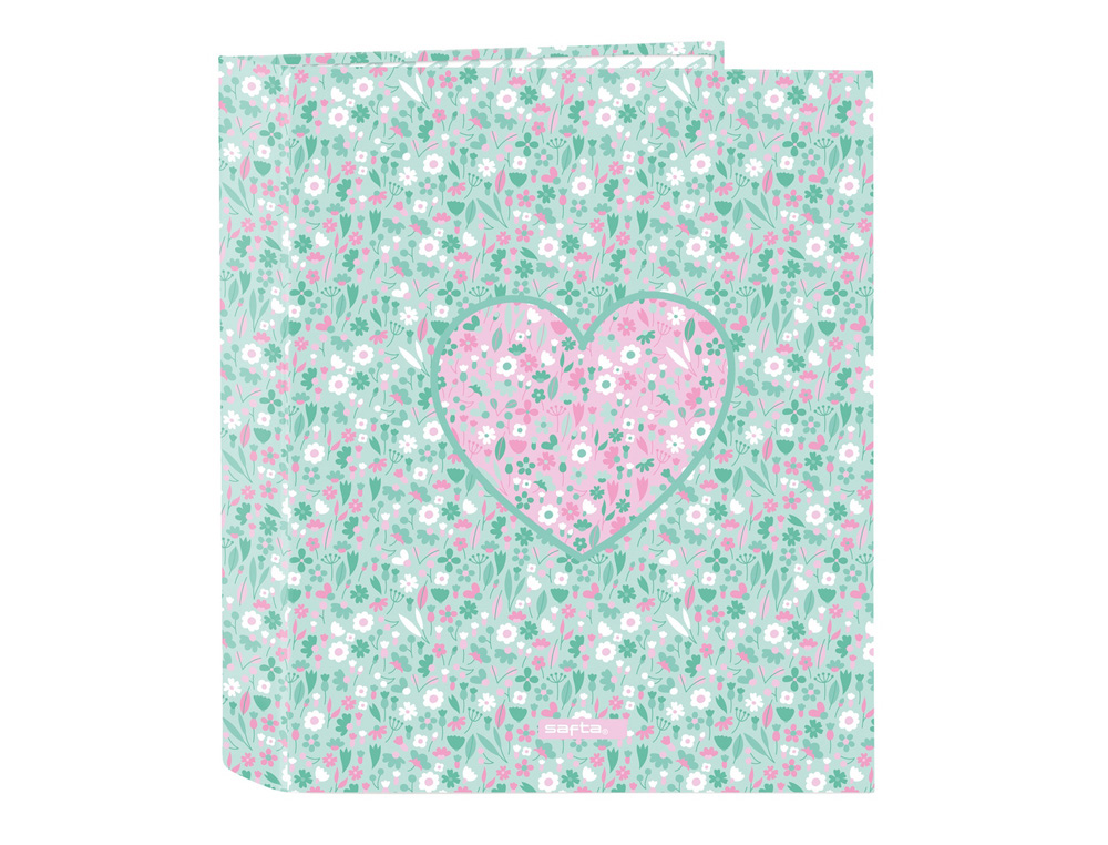 CARPETA SAFTA 4 ANILLAS FOLIO CARTON LOMO ANCHO CUORE