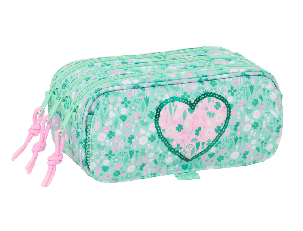 BOLSO ESCOLAR PORTATODO SAFTA TRIPLE BIG SAFTA CUORE 100X215X80 MM