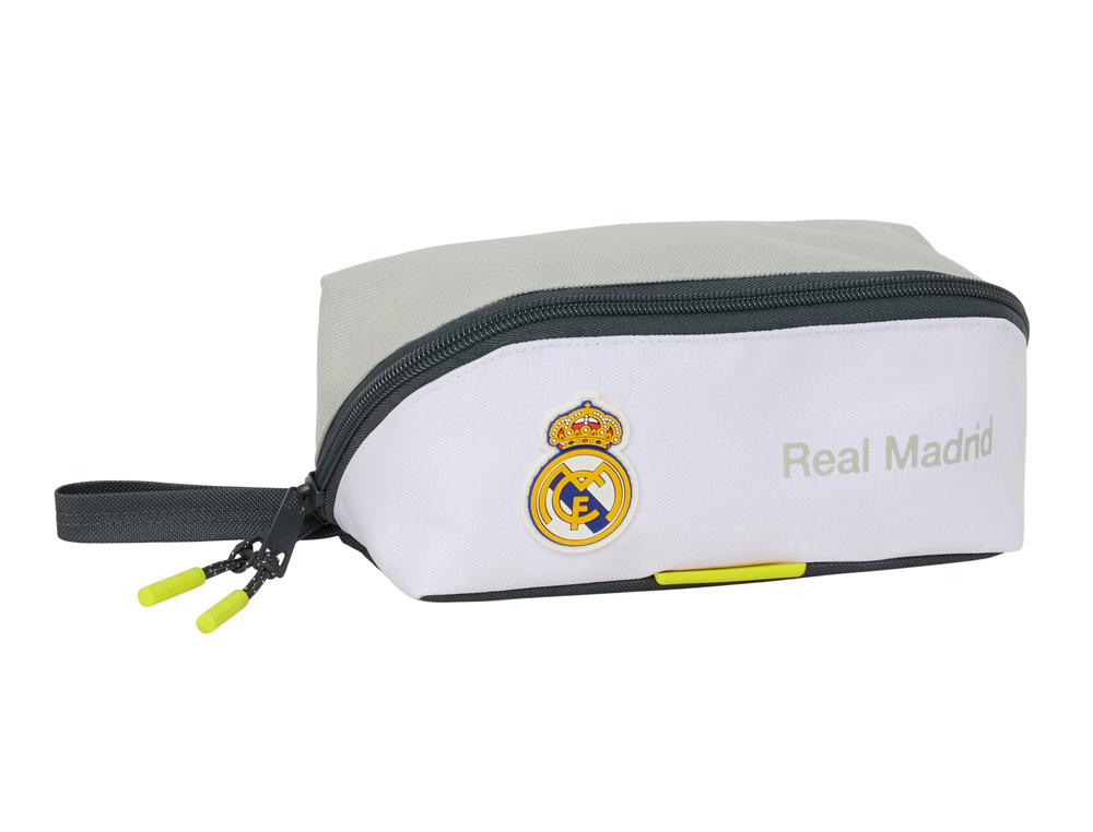 BOLSO ESCOLAR PORTATODO SAFTA CUADRADO GRANDE REAL MADRID 1 EQUIPACION 25/26 80X200X80 MM