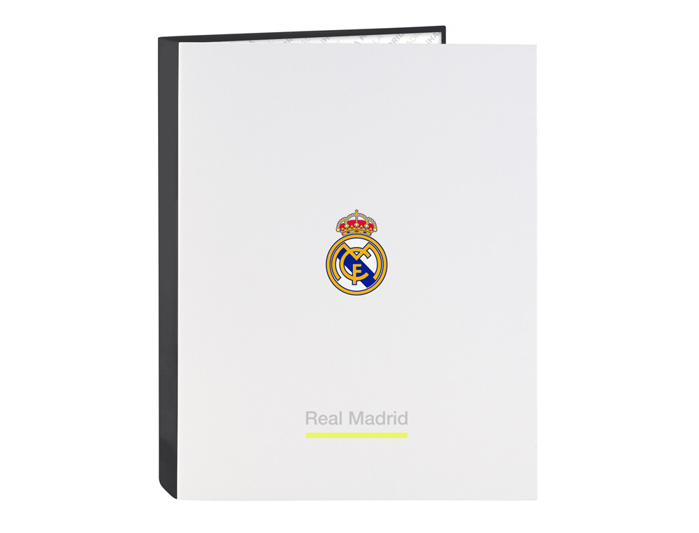 CARPETA SAFTA 4 ANILLAS MIXTAS FOLIO CARTON REAL MADRID 1 EQUIPACION 25/26