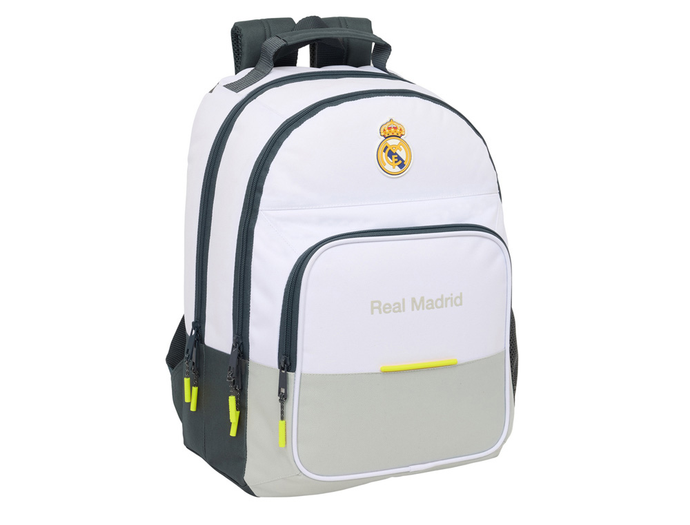 MOCHILA SAFTA DOBLE ADAPTABLE A CARRO REAL MADRID 1 EQUIPACION 25/26 420X320X160 MM
