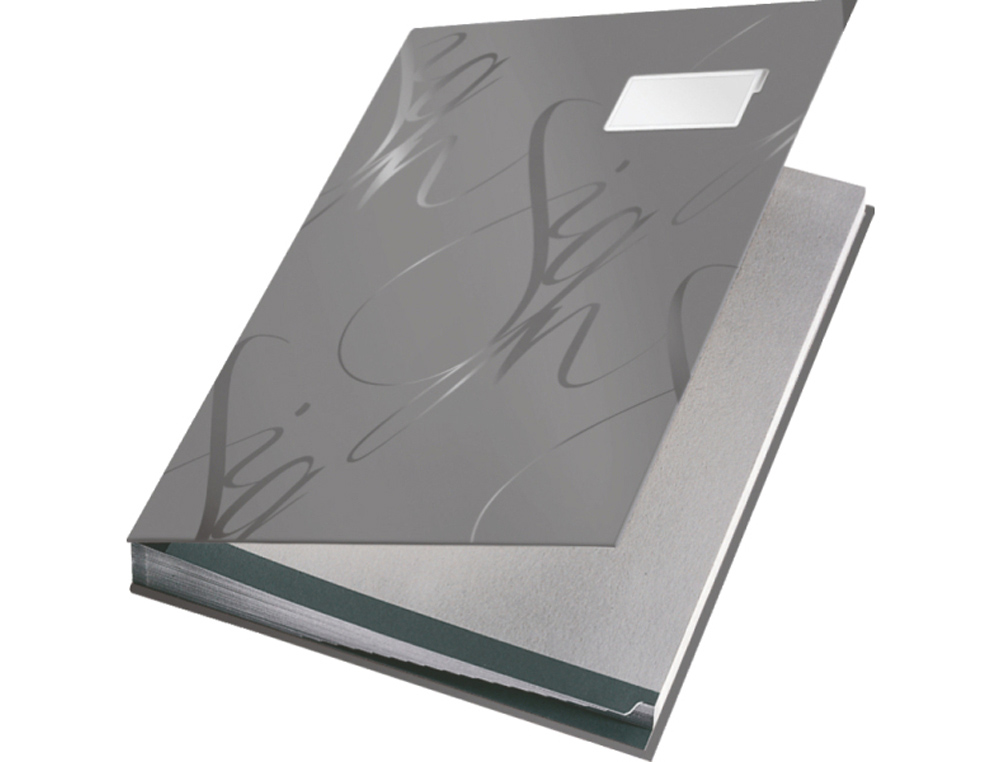 PORTAFIRMAS LEITZ GAMA SIGN CON FUELLE 18 DEPARTAMENTOS ACABADO SOFT GRIP COLOR GRIS