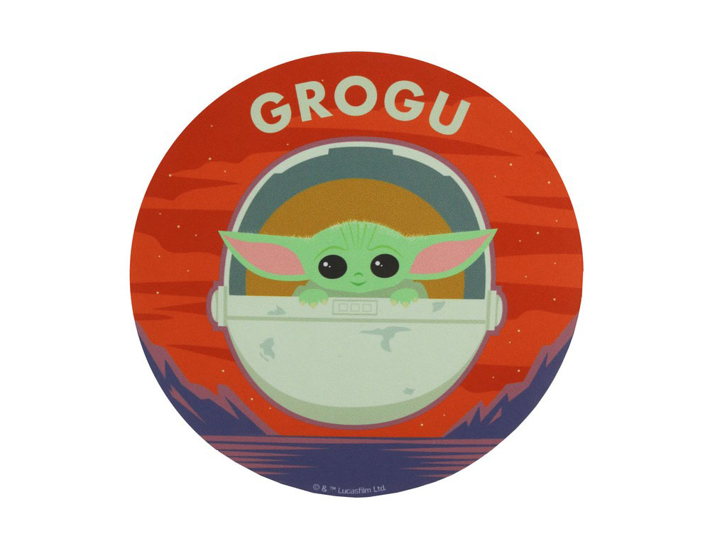 ALFOMBRILLA DE RATON MANDALORIAN REDONDA GROGU 200 MM