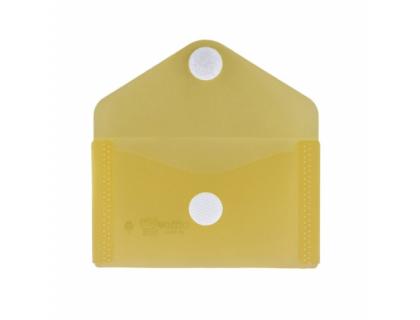 CARPETA OFFICE BOX DOSSIER V-LOCK BROCHE POLIPROPILENO TARJETA VISITA 62X105 MM AMARILLO