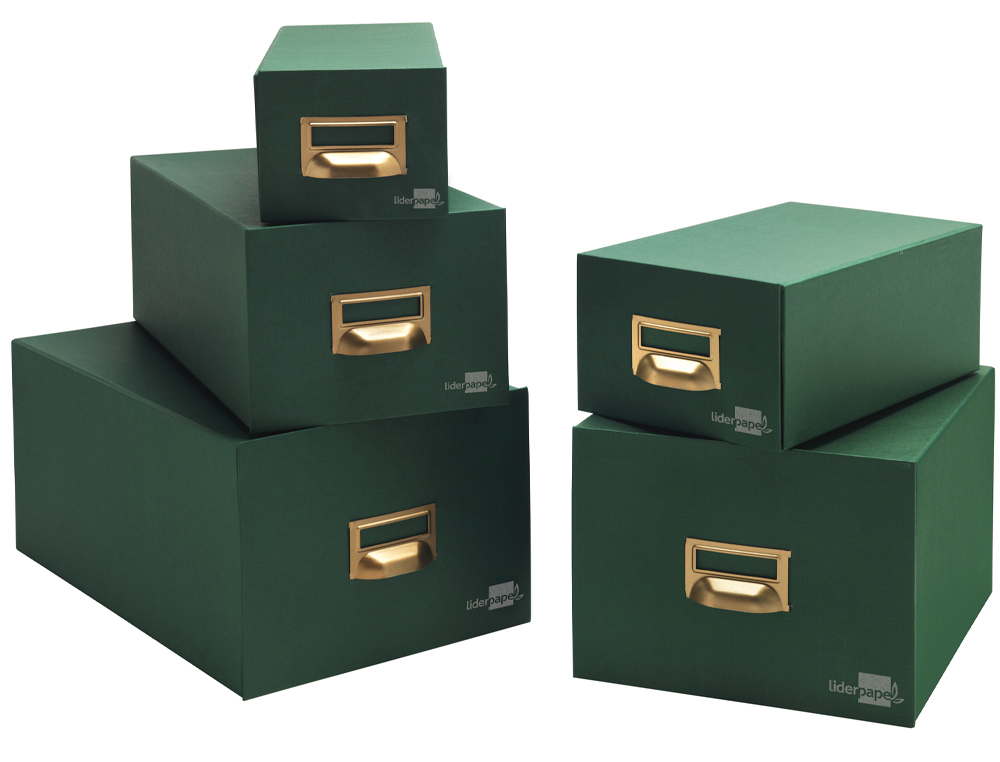 FICHERO FICHAS TELA VERDE 500 FICHAS N.2 TAMAO 75X125 MM
