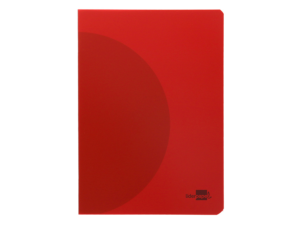 LIBRETA LIDERPAPEL 360 TAPA DE PLASTICO A4 48 HOJAS 90GR LISO SIN MARGEN COLORES SURTIDOS