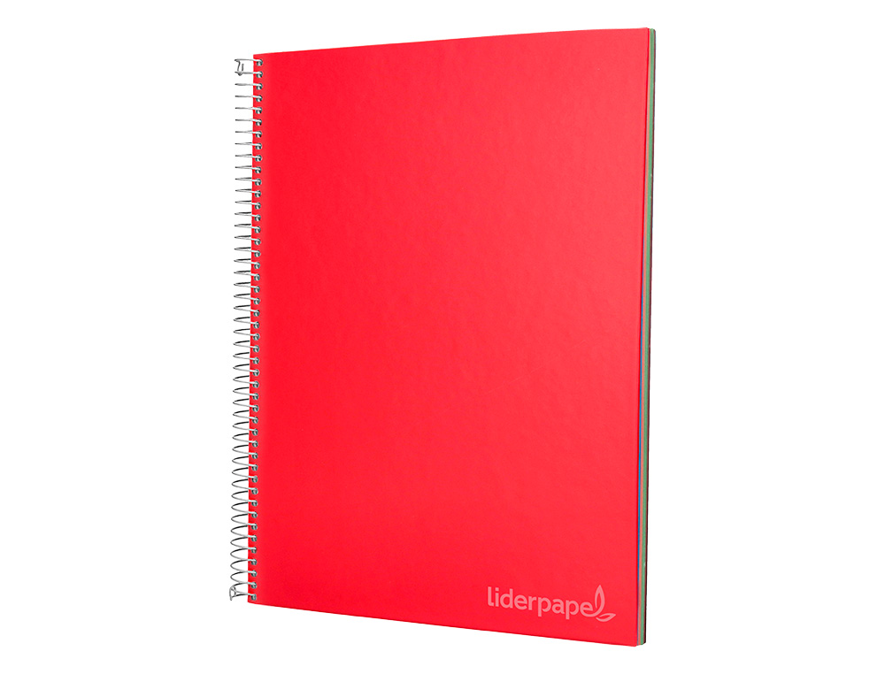 CUADERNO ESPIRAL LIDERPAPEL A4 MICRO JOLLY TAPA FORRADA 140H 75GR HORIZONTAL 5 BANDAS 4 TALADROS COLORES SURTIDOS