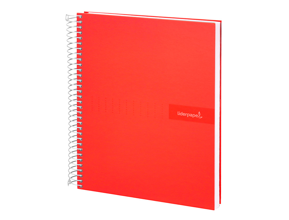 CUADERNO ESPIRAL LIDERPAPEL A4 CRAFTY TAPA FORRADA 80H 90 90GR CUADRO 4MM CON MARGEN COLORES SURTIDOS
