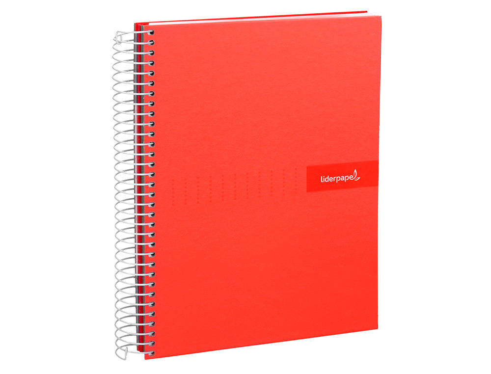 CUADERNO ESPIRAL LIDERPAPEL A4 CRAFTY TAPA FORRADA 80H 90 90GR CUADRO 4MM CON MARGEN COLORES SURTIDOS