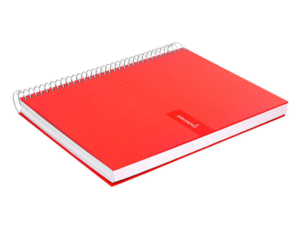 CUADERNO ESPIRAL LIDERPAPEL A4 CRAFTY TAPA FORRADA 80H 90 90GR CUADRO 4MM CON MARGEN COLORES SURTIDOS