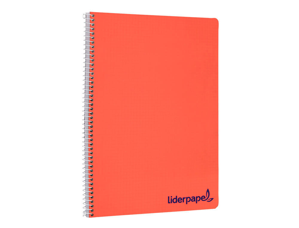 CUADERNO ESPIRAL LIDERPAPEL A4 WONDER TAPA PLASTICO 80H 90GR LISO COLORES SURTIDOS