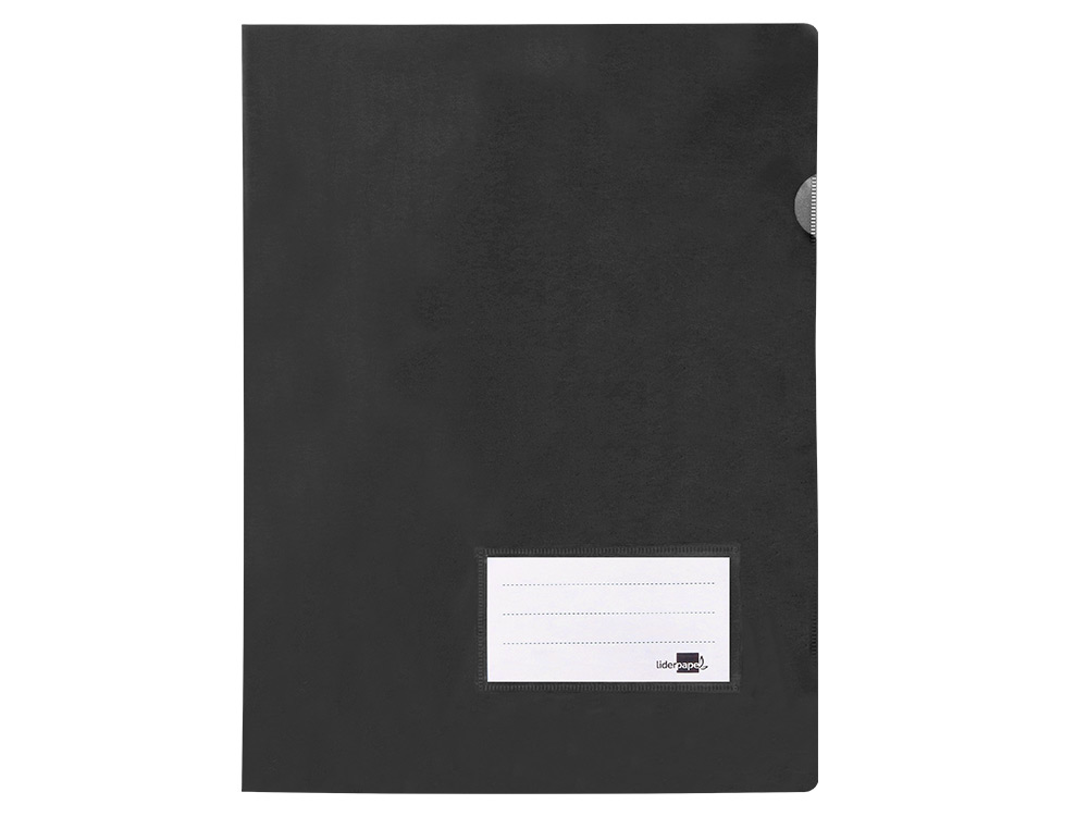 CARPETA LIDERPAPEL DOSSIER A4 UÑERO NEGRO OPACO