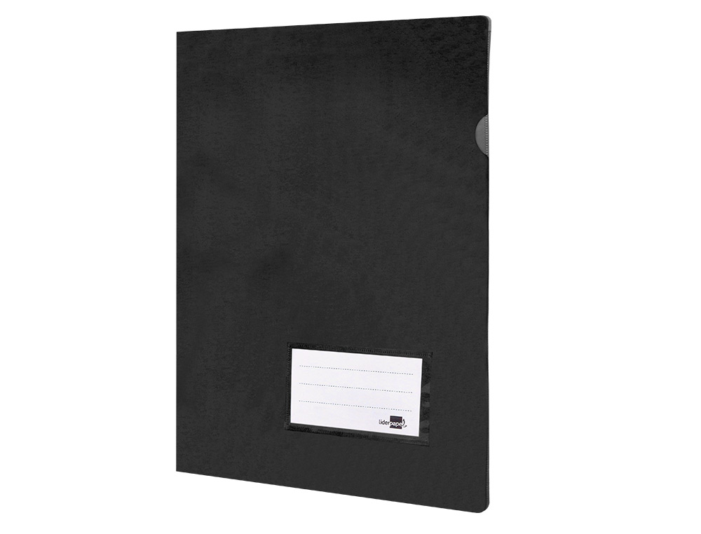 CARPETA LIDERPAPEL DOSSIER A4 UÑERO NEGRO OPACO